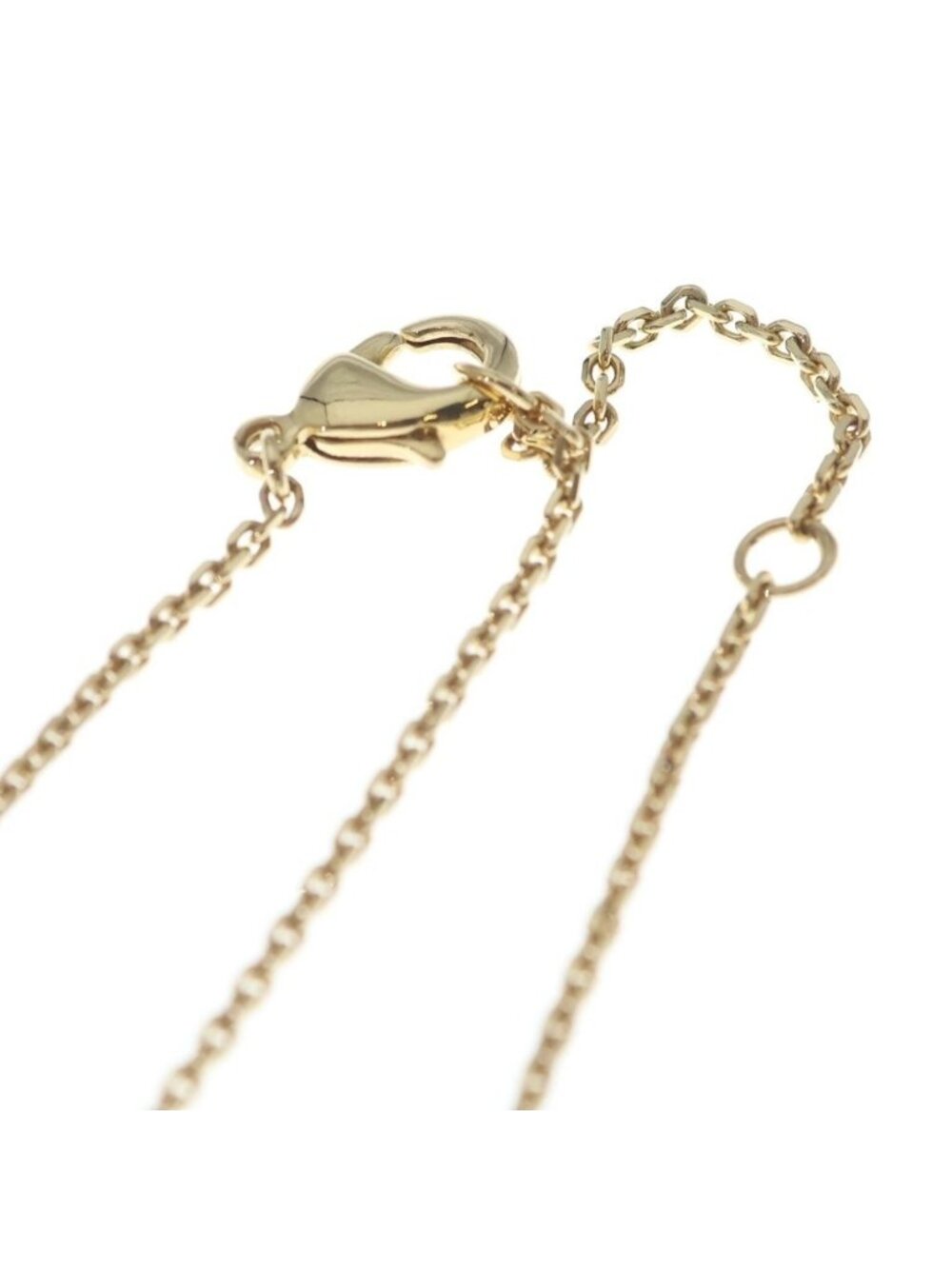 Dior CD Logo Line Stone Pearl Necklace Pendant Chain Gold - Picture 4 of 6